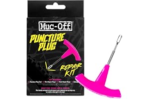 Muc-Off reparationssats för punkteringsplugg – reparationssats för däckpunktering för slanglösa däck – slanglöst kit med däck