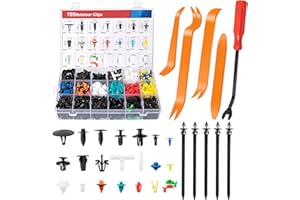 PHYLES 795PCS Clips Plastique Voiture, Clips Voiture Universels Garniture de pare-chocs Clip en Rivet Plastique de Panneau de Porte Ensemble avec Outil de Retrait