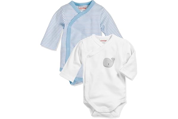 Playshoes unisex - barn Skötbody 1/1-arm 2-pack val 809503, 17 – blå, 50