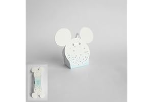 SCOTTON SPA Bomboniera Scatola per Confetti Topolino Disney Celeste Set 20 pz Art 68048