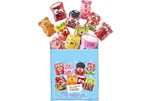 GOMMY´S FACTORY Gommy's Factory Surtido De Gominolas Bolsas - Chuches De Varios Sabores y Distintos Tipos: Moras, Ladrillos, Regaliz, Palotes, Ositos, Mini Lenguas, Mexcla De Frutas, 15 Unidades