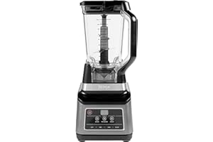 Ninja Blender 2-en-1 avec Technologie Auto-iQ [BN750EU] 1200 W, Carafe 2,1 l, Gobelet 0,7 l, Noir/Argent