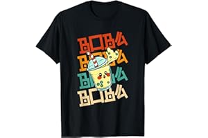 BOBA BOBA BOBA BUBBLE TEA KAWAII JAPAN FRIENDS Boba Boba Boba Bubble Tea for a Kawaii Japan Friends T-Shirt