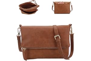 Gladdon bolso de hombro de las mujeres, bolso de hombro con cremallera, bolso crossbody, bolso de cuero pequeño