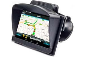 Digicharge Pare-Soleil Visière & Nuit Anti Reflet pour 5'' 5.1’’ 4.3’’ Pouces écran pour Tomtom Go Classic 5'' Go Discover 5'' Go Basic Essential Garmin Drive Drivesmart Driveassist Nuvi GPS