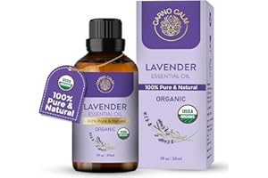 Carno Calm Organic Lavender Essential Oil 30ml | 100% Pure & Natural Lavender Oil for Diffuser, Aromatherapy, Skin, Sleep & More – 1 fl oz