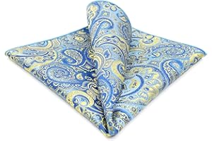 S&W SHLAX&WING Fazzoletto da Taschino Uomo Paisley Taglia XL Grande per Matrimoni e Feste