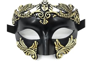 YUYWWAN Mascaras Venecianas Hombre, Vintage Mascara Disfraz, Antifaz Mascarada Venecia Adultos, Máscara Veneciana para Halloween, Carnaval, Mascarada, Fiesta, Accesorios de Disfraz