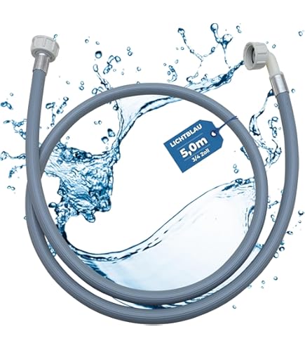 LICHTBLAU knikbestendige Aquastop verlengslang, 1,5 m