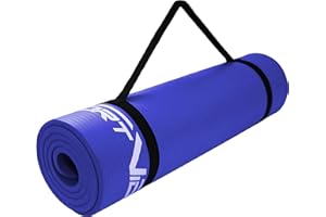 SportVida Tapis de yoga pour yoga, pilates, gymnastique, mousse NBR | 180 x 60 x 1 cm | tapis isolant pour tente de camping