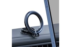 POWERLAND Magnes uchwyt na telefon do samochodu Magsafe 【Ulepszony składany】 Magnes na telefon komórkowy z giętką, lepką podstawą, uniwersalny uchwyt na telefon komórkowy 360°, magnes samochodowy kompatybilny z iPhone