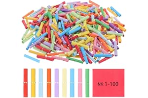 WELLXUNK 100 Stück Tombola Set, Gewinnlose Nummeriert 1-100, Lose Treffer Tombola, Lose Tombola mit Zahlen, Bunt Gemischt Gewinnlose Nummeriert für Festivals Alljährliche Tombola Vereinsfest