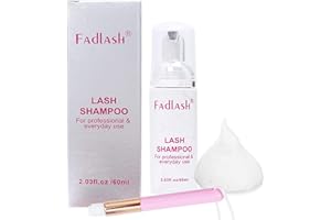 ‎FADLASH Wimpern Shampoo For Lashes Wimpernverlängerung Shampoo 60ml Wimpernschaum Cleanser Mit Einer Weichen Bürste Lashes Wimpernshampoo Eyelash Shampoo