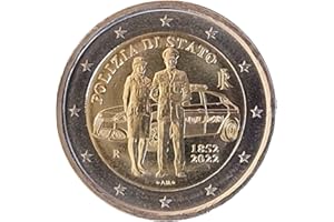 2 EURO COMMEMORATIVI 2 Euro Moneta Italia 2022 Polizia di Stato Moneta commemorativa € IT0RCO387