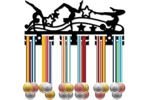 CREATCABIN Soporte para Medallas de Gimnasia, Colgador de Acrílico para Medallas, para s Deportivas, Premios para Medallistas, Cintas, Ganchos de Acrílico para Montar En la Pared para Sujetar Más de U