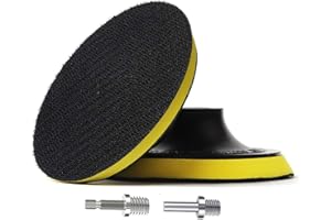 HOTCKB 2 Piezas Plato de Lijado 115 mm Disco para Lijadora con Rosca M14 Placa de Apoyo