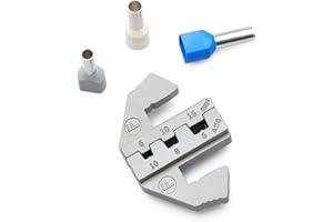 Wirefy Matrice de sertissage pour grandes bornes à embout 10-6 AWG, matrice interchangeable à changement rapide pour outils de sertissage Wirefy, sertissage de précision pour fils de grand calibre