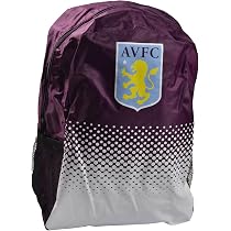 Aston Villa FC Fade Lunch Bag - Insulated Maroon/White Tote With Side Pocket (One Size)
