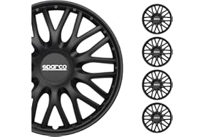‎SPARCO Sparco SPC1596BK Set Wheel Covers Roma 15-inch Black, Pulgadas