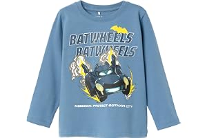 NAME IT pojkar Nmmjatzy Batwheels Ls Top Noos Wab Långärmad skjorta (1-pack)