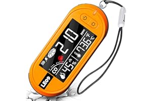 LSENLTY Portable Carbon Monoxide Detectors Support, 3-in-1 CO Detector (Temp, Humidity, and CO), Alarm Function, Lanyard Design for Camping Travel Car RV Vehicle Aircraft Alarm 10 Year Life