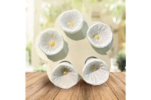 GESMAY Bee Insect Drinking Cup - Colorful Bee Cups for Garden - Bee Cups for Thirsty Bees Garden - Thirsty Pollinators Need a Drink - Bee Cups Water for Bees Garden - Bees Need Safe Places to Drink (White)