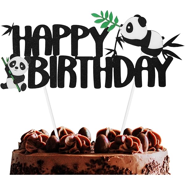 Panda Birthday Decorations Non Woven Fabric Banner For Children Parents