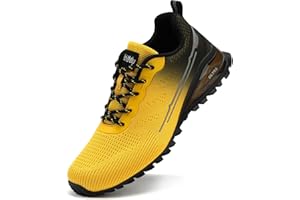 Kricely Scarpe da Trail Running Uomo Outdoor Leggero Traspirante Scarpe da Passeggio Moda Multicolore Trekking Fitness Running Sneakers