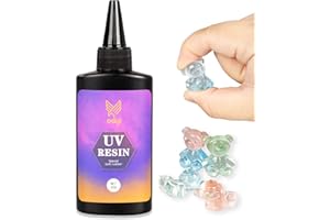 FUNSHOWCASE Resina UV trasparente tipo morbido 65ml 65g 2oz