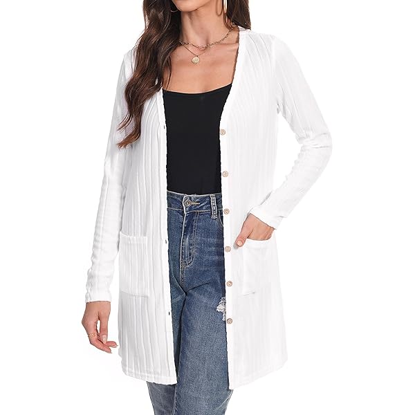 Invierno Abrigo Punto Abierto Stradivarius Cardigans Mujer