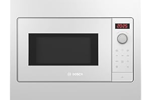 ‎BOSCH Bosch BFL523MW3 Serie 2 Einbau-Mikrowelle, 38 x 50 cm, 800 W, Drehteller 27 cm, Türanschlag Links, AutoPilot 7 7 Automatikprogramme, Reinigungsunterstützung, LED-Touchdisplay