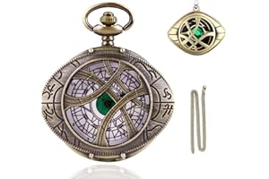 Tiong Quarz Taschenuhr Anhänger Halskette Herren Geschenk, mit Halskette Männer Taschenuhr