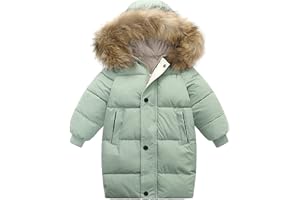 amropi Abrigo para Niño Niña Chaqueta con Capucha Caliente Invierno Ropa por 2-10 años