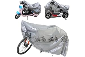 ZLXFT Funda Bicicleta para Bicicletas,Funda Bicicleta Impermeable,Funda para Bicicletas Exterior,Funda de Bici Cubierta Protector,Protector al Aire Libre para Bici,contra Sol,Lluvia, Polvo y Rayos UV