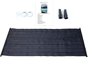 LOWENERGIE Solar Thermal Swimming Pool Heating Mat Hot Water Free Energy Saving Sun Pool Heater Kit Warm. Mat only (1, 1.33 x 3M)