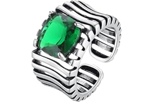 Nbsameng Bague pour femme en argent sterling 925, anneau ouvert empilable, taille ajustable, emballage cadeau