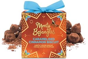 ‎MONTY BOJANGLES Monty Bojangles Karamellisierter Zimtkeks Kakao Bestäubte Trüffel | Geschenkbox, 100g