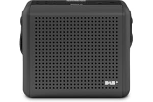 Nordmende Transita 110 – Tragbares DAB+ & UKW Digitalradio – Portable Musikbox mit OLED-Display – Outdoor Radio mit Tragegriff & Uhr