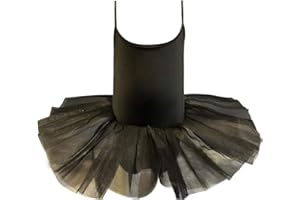 Carnavalife Maillot Ballet Niña para Danza Bailarina de Tirante Fina con Tutus para Niñas Clases y Disfraces de Bailarina, Traje de Danza
