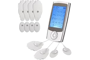 MOONSSY TENS Machine for Pain Relief,Nerve Muscle Stimulator for Pain Management with 16 Modes, 8 Pads, Dual Channel,Rechargeable TENS Unit for Back, Neck, Shoulder, Knee, Arthritis Sciatica Cramps Pain
