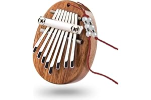 XUJAIOLQP Mini Kalimba Piano, 8 Key Thumb Piano Exquisite Finger Piano with Lanyard, Portable Marimba Musical Thumb Piano for Kids Adults Beginners