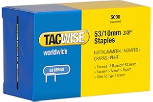 Tacwise 0431 Typ 53/10 mm Verzinkte Heftklammern, 5000 Stück