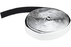 Apalus Samoprzylepna Taśma Mocująca Haczyk Do Drzwi Z Ekranem Magnetycznym, Moskitiera i Zasłona, Uszczelka Okienna Do Przenośnych Klimatyzatorów i Gospodarstw Domowych, 630 X 2 Cm, Czarna