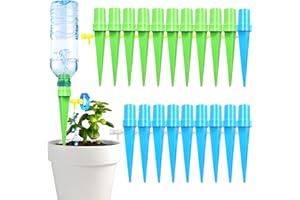 Atuoxing zestaw do automatycznego nawadniania roślin, 20 sztuk, regulowany system nawadniania, dozownik wody do roślin doniczkowych, automatyczne nawadnianie roślin na urlopie, do ogrodu