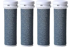 Hsthe Sea 4er Pack Canwn Extra Grob Mineral Ersatzrollen Mineral Ersatzrollen für Emjoi Micro Pedi Hornhautentferner Nachfüllrollen (grau)