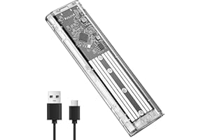 DISTORRIS M.2 SATA NGFF SSD Enclosure, Tool-free USB 3.1 Gen 1 SATA External Enclosure Supports M & M+B Key in 2230/2242/2260/2280 SSDs USB C NGFF Adapter Support UASP & TRIM