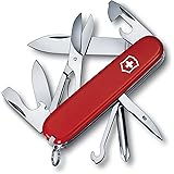 Victorinox Super Tinker Navaja con 14 funciones incluyendo abrelatas y destornillador Phillips, color rojo