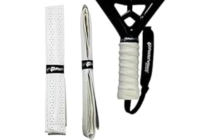 Padel Vibes® BOLD ComfortMax™ Overgrip for Padel, Tennis, Badminton, Squash, Racketball, Pickleball | Ergonomic, Anti-Slip, Durable, Sweat-Absorbing, Perforated | Available in 1-Pack or 3-Pack