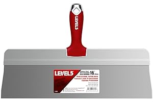 16" Big Back Taping Knife | LEVEL5 | Stainless Steel w/Soft Grip Handle | 5-198