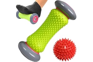 ROMIX Foot Massage Roller, Deep Tissue Trigger Point Muscle Roller Stick to Relieve Pain and Stress Plantar Fasciitis Recovery Therapy Tool Foot Massager for Tight Muscles, Feet, Hands, Arms, Legs